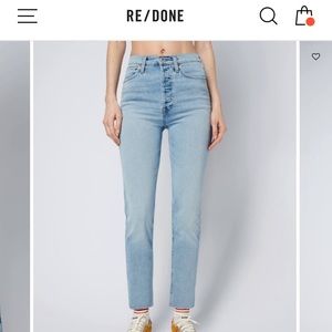 Re/Done Light Blue Women's Jeans